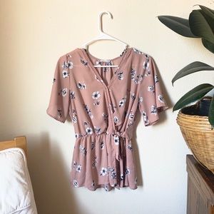 Kimono style, waist tie blouse